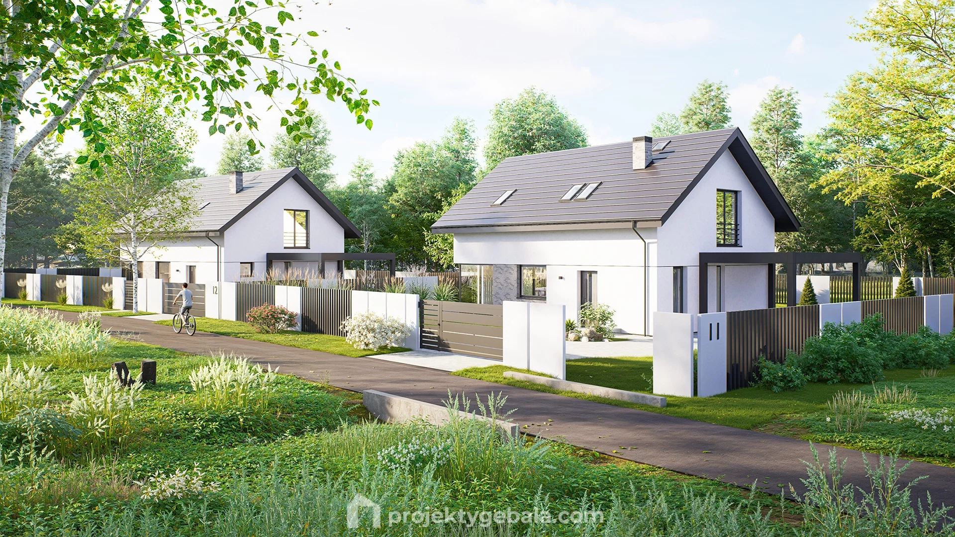 Dom Dwuspadowy Olszyny — gotowy projekt domu o powierzchni 92 m²
