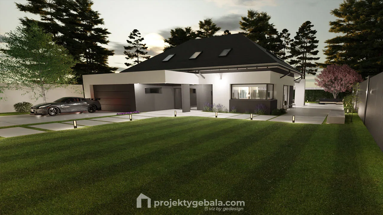 Nowoczesny Dom Żarki — gotowy projekt domu o powierzchni 226,8 m²